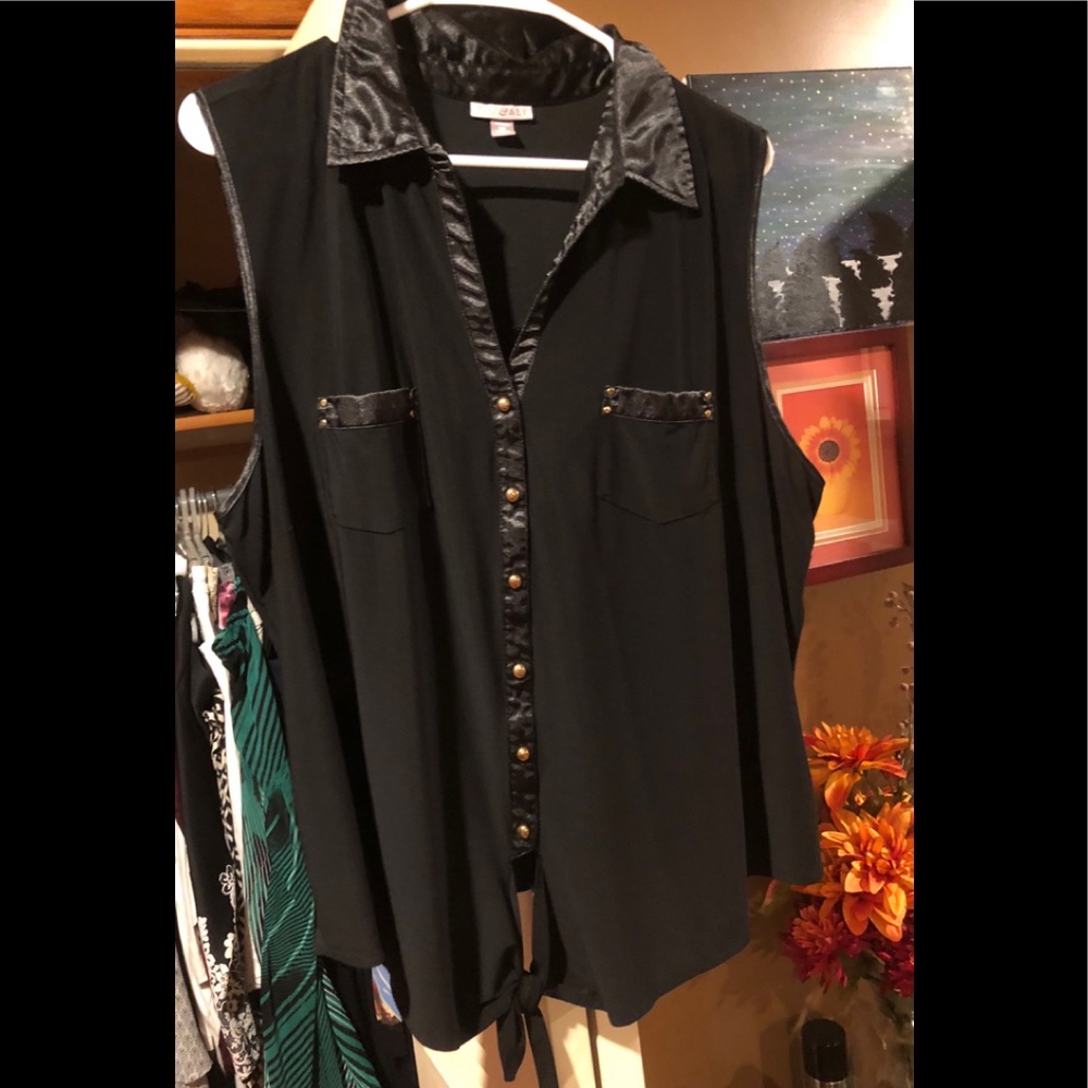 Front tie blouse